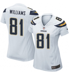 Women's Nike Los Angeles Chargers #81 Mike Williams Game White NFL Jersey