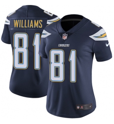 Women's Nike Los Angeles Chargers #81 Mike Williams Navy Blue Team Color Vapor Untouchable Elite Player NFL Jersey