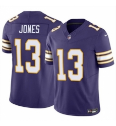 Men's Minnesota Vikings #13 Daniel Jones Purple 2023 F U S E Throwback Vapor Untouchable Limited Stitched Jersey