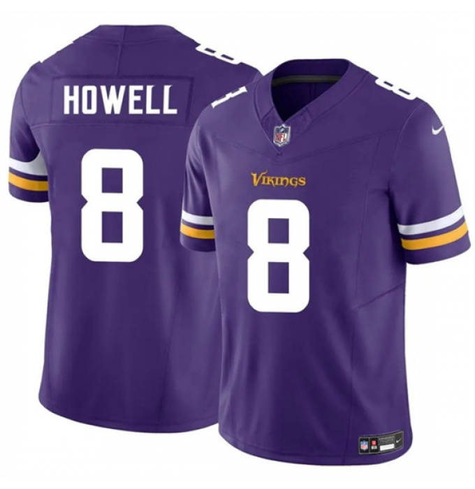 Men's Minnesota Vikings #8 Sam Howell Purple 2024 F.U.S.E. Vapor Untouchable Limited Football Stitched Jersey
