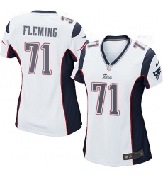 Women's Nike New England Patriots #71 Cameron Fleming Game White NFL Jersey