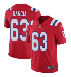 Youth Nike New England Patriots #63 Antonio Garcia Red Alternate Vapor Untouchable Limited Player NFL Jersey