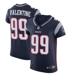 Men's Nike New England Patriots #99 Vincent Valentine Navy Blue Team Color Vapor Untouchable Elite Player NFL Jersey