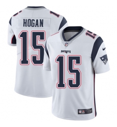 Men's Nike New England Patriots #15 Chris Hogan White Vapor Untouchable Limited Player NFL Jersey