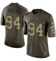 Men's Nike New Orleans Saints #94 Cameron Jordan Elite Green Salute to Service NFL Jersey Men's Nike New Orleans Saints #94 Cameron Jordan Elite Green Salute to Service NFL Jersey