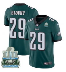 Youth Nike Philadelphia Eagles #29 LeGarrette Blount Midnight Green Team Color Vapor Untouchable Limited Player Super Bowl LII Champions NFL Jersey