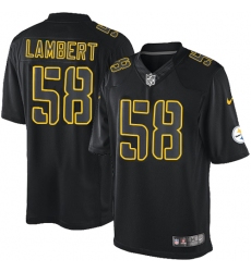 Men's Nike Pittsburgh Steelers #58 Jack Lambert Limited Black Impact NFL Jersey Men's Nike Pittsburgh Steelers #58 Jack Lambert Limited Black Impact NFL Jersey