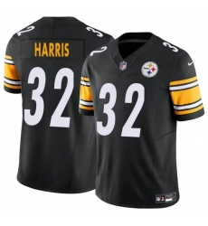 Men's Pittsburgh Steelers #32 Franco Harris Black 2024 F.U.S.E. Alternate Vapor Untouchable Limited Stitched Jersey Men's Pittsburgh Steelers #32 Franco Harris Black 2024 F.U.S.E. Alternate Vapor Untouchable Limited Stitched Jersey