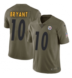 Youth Nike Pittsburgh Steelers #10 Martavis Bryant Limited Olive 2017 Salute to Service NFL Jersey