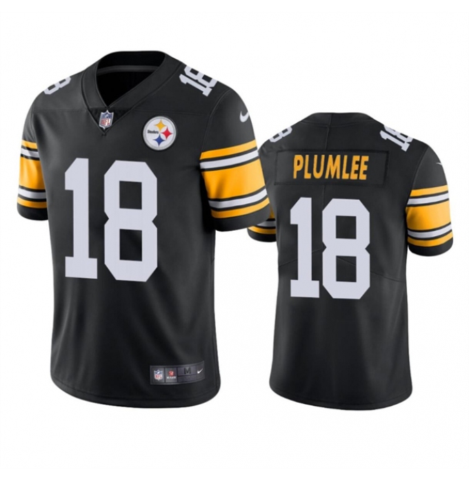 Men's Pittsburgh Steelers #18 John Rhys Plumlee White Vapor Untouchable Limited Football Stitched Jersey
