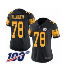 Women's Pittsburgh Steelers #78 Alejandro Villanueva Limited Black Rush Vapor Untouchable 100th Season Football Jersey Women's Pittsburgh Steelers #78 Alejandro Villanueva Limited Black Rush Vapor Untouchable 100th Season Football Jersey