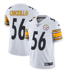 Men's Nike Pittsburgh Steelers #56 Anthony Chickillo White Vapor Untouchable Limited Player NFL Jersey