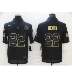 Men's Tennessee Titans #22 Derrick Henry Black Nike 2020 Salute To Service Limited Jersey Men's Tennessee Titans #22 Derrick Henry Black Nike 2020 Salute To Service Limited Jersey