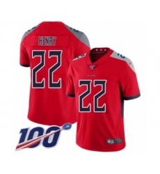 Youth Tennessee Titans #22 Derrick Henry Limited Red Inverted Legend 100th Season Football Jersey Youth Tennessee Titans #22 Derrick Henry Limited Red Inverted Legend 100th Season Football Jersey