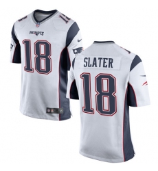 Men's Nike New England Patriots #18 Matthew Slater Game White NFL Jersey