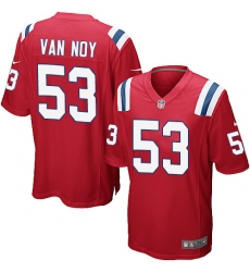 Men's Nike New England Patriots #53 Kyle Van Noy Game Red Alternate NFL Jersey