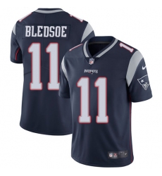 Men's Nike New England Patriots #11 Drew Bledsoe Navy Blue Team Color Vapor Untouchable Limited Player NFL Jersey