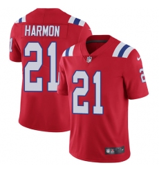 Men's Nike New England Patriots #21 Duron Harmon Red Alternate Vapor Untouchable Limited Player NFL Jersey