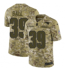 Youth Nike New England Patriots #39 Montee Ball Limited Camo 2018 Salute to Service NFL Jersey