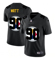 Men's Pittsburgh Steelers #90 T. J. Watt Black Nike Black Shadow Edition Limited Jersey Men's Pittsburgh Steelers #90 T. J. Watt Black Nike Black Shadow Edition Limited Jersey