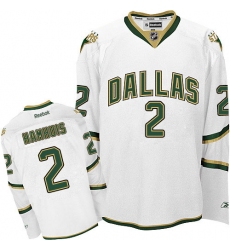 Men's Reebok Dallas Stars #2 Dan Hamhuis Authentic White Third NHL Jersey