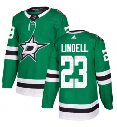 Men's Adidas Dallas Stars #23 Esa Lindell Premier Green Home NHL Jersey
