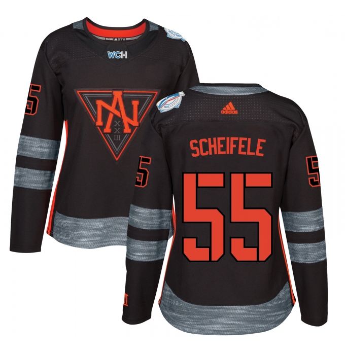 Women's Adidas Team North America #55 Mark Scheifele Premier Black Away 2016 World Cup of Hockey Jersey