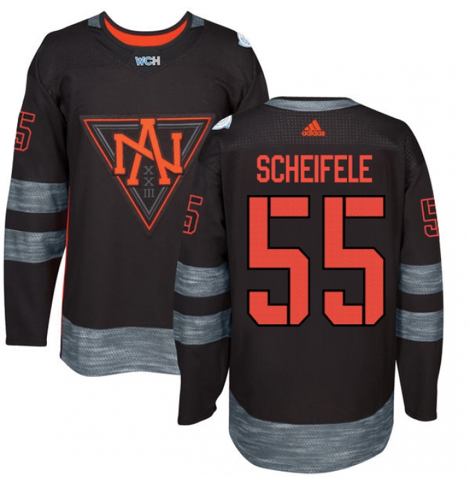 Youth Adidas Team North America #55 Mark Scheifele Premier Black Away 2016 World Cup of Hockey Jersey