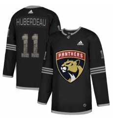 Men's Adidas Florida Panthers #11 Jonathan Huberdeau Black Authentic Classic Stitched NHL Jersey