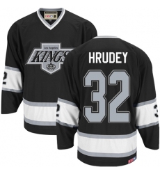 Men's CCM Los Angeles Kings #32 Kelly Hrudey Premier Black Throwback NHL Jersey