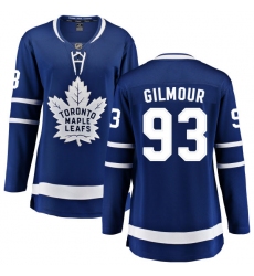Women's Toronto Maple Leafs #93 Doug Gilmour Fanatics Branded Royal Blue Home Breakaway NHL Jersey