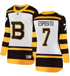 Women's Boston Bruins #7 Phil Esposito White 2019 Winter Classic Fanatics Branded Breakaway NHL Jersey