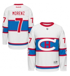 Men's Reebok Montreal Canadiens #7 Howie Morenz Authentic White 2016 Winter Classic NHL Jersey