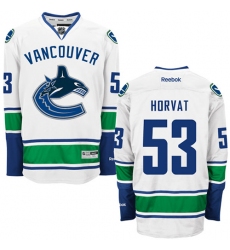 Youth Reebok Vancouver Canucks #53 Bo Horvat Authentic White Away NHL Jersey