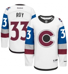 Youth Reebok Colorado Avalanche #33 Patrick Roy Authentic White 2016 Stadium Series NHL Jersey