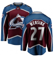 Men's Colorado Avalanche #27 John Wensink Fanatics Branded Maroon Home Breakaway NHL Jersey