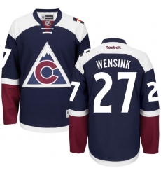 Women's Reebok Colorado Avalanche #27 John Wensink Premier Blue Third NHL Jersey