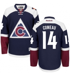 Women's Reebok Colorado Avalanche #14 Blake Comeau Premier Blue Third NHL Jersey
