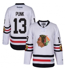 Youth Reebok Chicago Blackhawks #13 CM Punk Premier White 2017 Winter Classic NHL Jersey