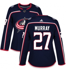 Women's Adidas Columbus Blue Jackets #27 Ryan Murray Premier Navy Blue Home NHL Jersey