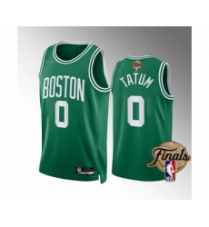 Men's Boston Celtics #0 Jayson Tatum Green 2022 Finals Stitched Jersey