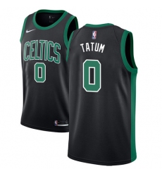 Women's Adidas Boston Celtics #0 Jayson Tatum Authentic Black NBA Jersey - Statement Edition