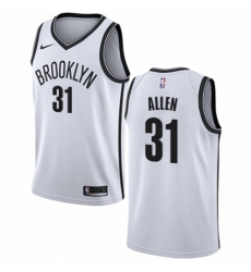 Youth Nike Brooklyn Nets #31 Jarrett Allen Authentic White NBA Jersey - Association Edition