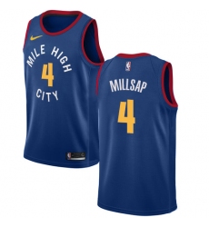 Youth Nike Denver Nuggets #4 Paul Millsap Swingman Light Blue Alternate NBA Jersey Statement Edition