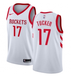 Men's Nike Houston Rockets #17 PJ Tucker Swingman White NBA Jersey - Association Edition