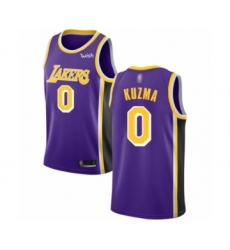 Men's Los Angeles Lakers #0 Kyle Kuzma Authentic Purple Basketball Jerseys - Icon Edition
