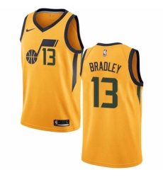 Women's Nike Utah Jazz #13 Tony Bradley Swingman Gold NBA Jersey Statement Edition