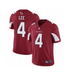 Men's Arizona Cardinals #4 Andy Lee Red Team Color Vapor Untouchable Limited Player Football Jersey