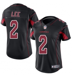 Women's Nike Arizona Cardinals #2 Andy Lee Limited Black Rush Vapor Untouchable NFL Jersey