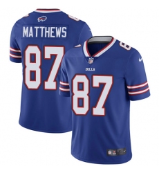 Men's Nike Buffalo Bills #87 Jordan Matthews Royal Blue Team Color Vapor Untouchable Limited Player NFL Jersey